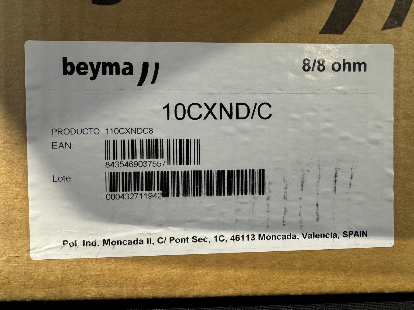 Beyma 10CXND/C Speaker Driver, Beyma 10CXND/C, Beyma 10” Driver, 10CXND/C, Clair Brothers SR-723-B. We Sell Professional Audio Equipment. Audio Systems, Amplifiers, Consoles, Mixers, Electronics, Entertainment, Live Sound.