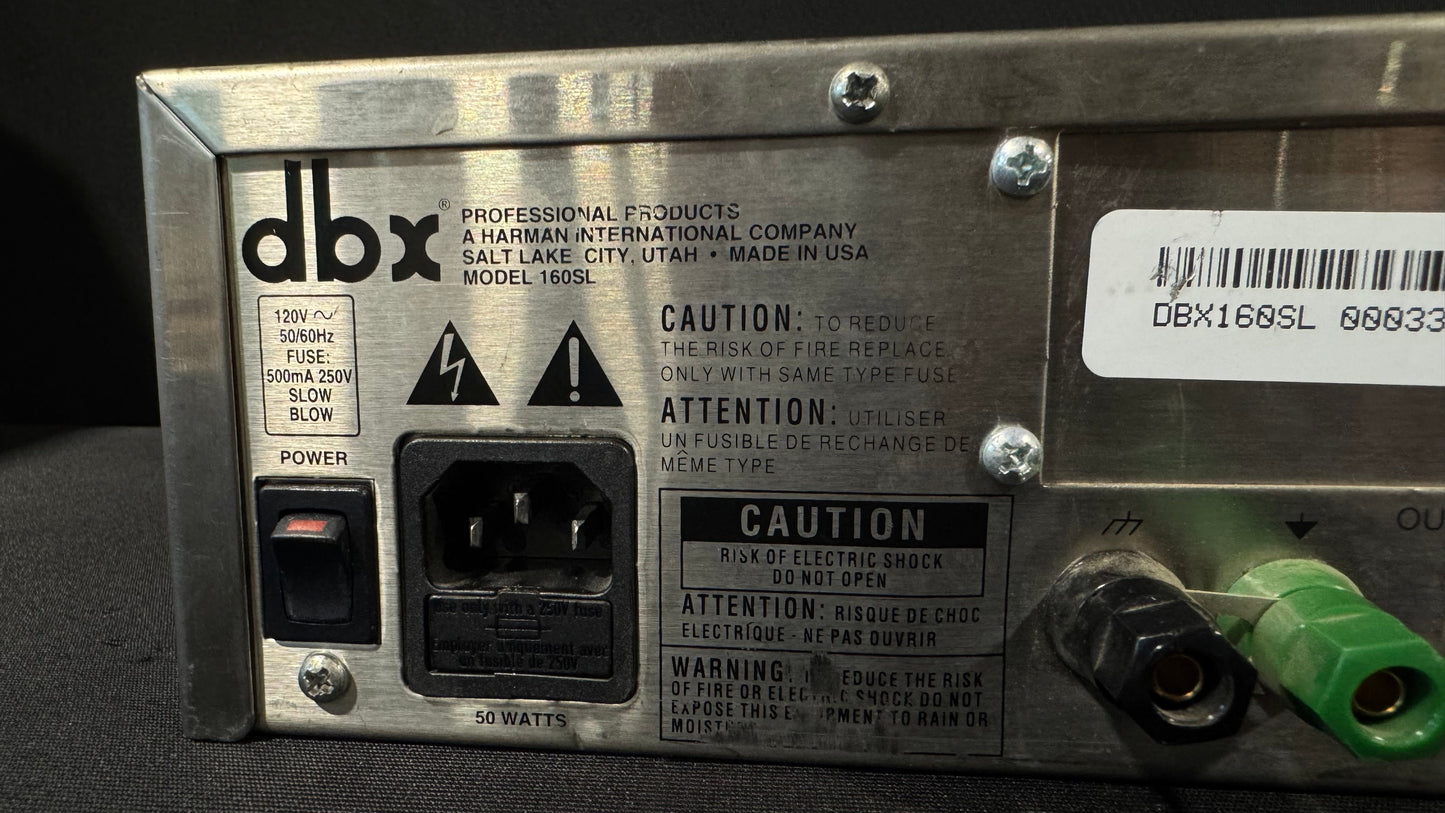 dbx 160SL Stereo Compressor/Limiter, dbx 160SL, dbx 160SL Blue, dbx Compressor/Limiter, 160SL Compressor/Limiter. We Sell Professional Audio Equipment. Audio Systems, Amplifiers, Consoles, Mixers, Electronics, Entertainment, Live Sound.