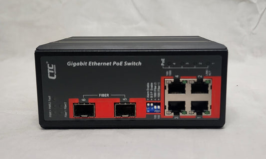 New CTC Union IGS-402S Gigabit Ethernet PoE Industrial GbE Switch, in Open Box for Sale. We Sell Professional Audio Equipment. Audio Systems, Amplifiers, Consoles, Mixers, Electronics, Entertainment and Live Sound.
