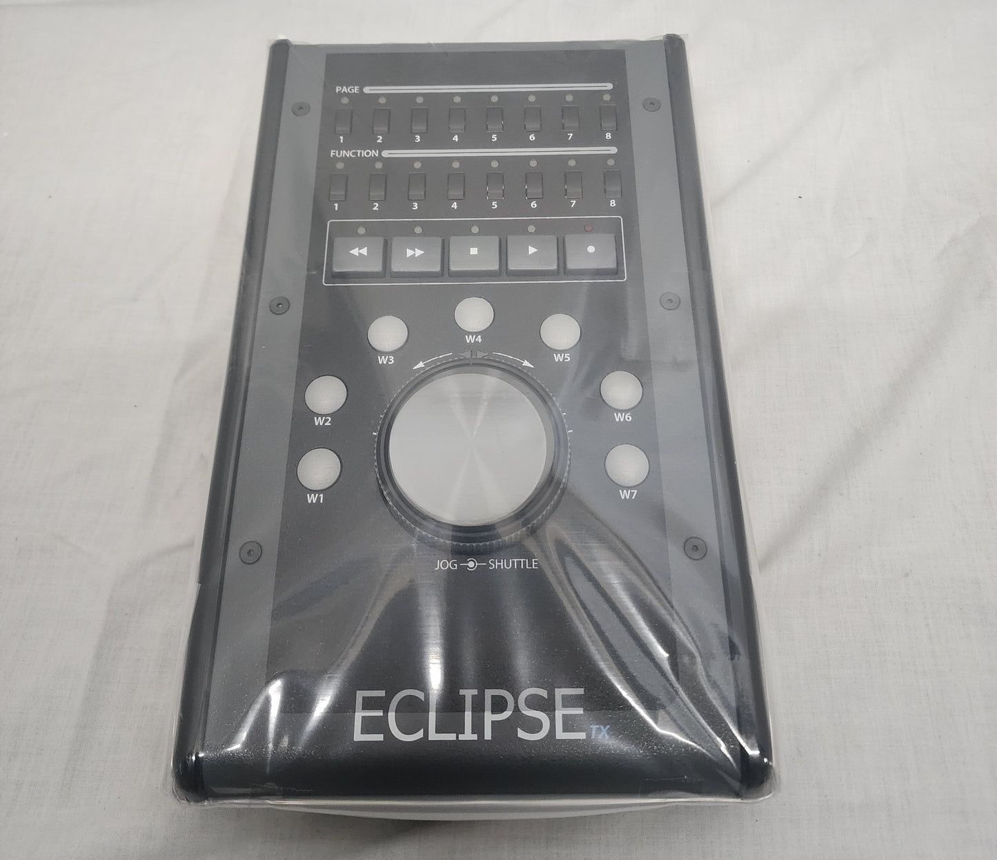 New JLCooper Eclipse TX Midnight Compact Transport Controller for Sale. We Sell Professional Audio Equipment. Audio Systems, Amplifiers, Consoles, Mixers, Electronics, Entertainment and Live Sound.