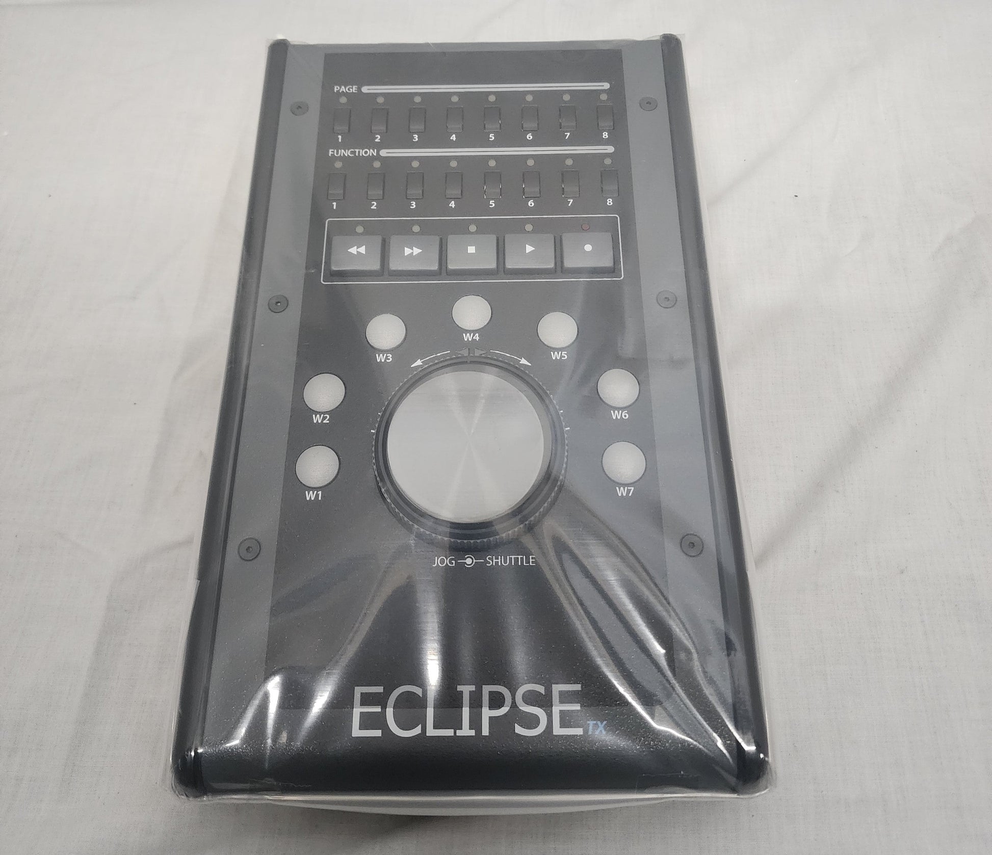 New JLCooper Eclipse TX Midnight Compact Transport Controller for Sale. We Sell Professional Audio Equipment. Audio Systems, Amplifiers, Consoles, Mixers, Electronics, Entertainment and Live Sound.