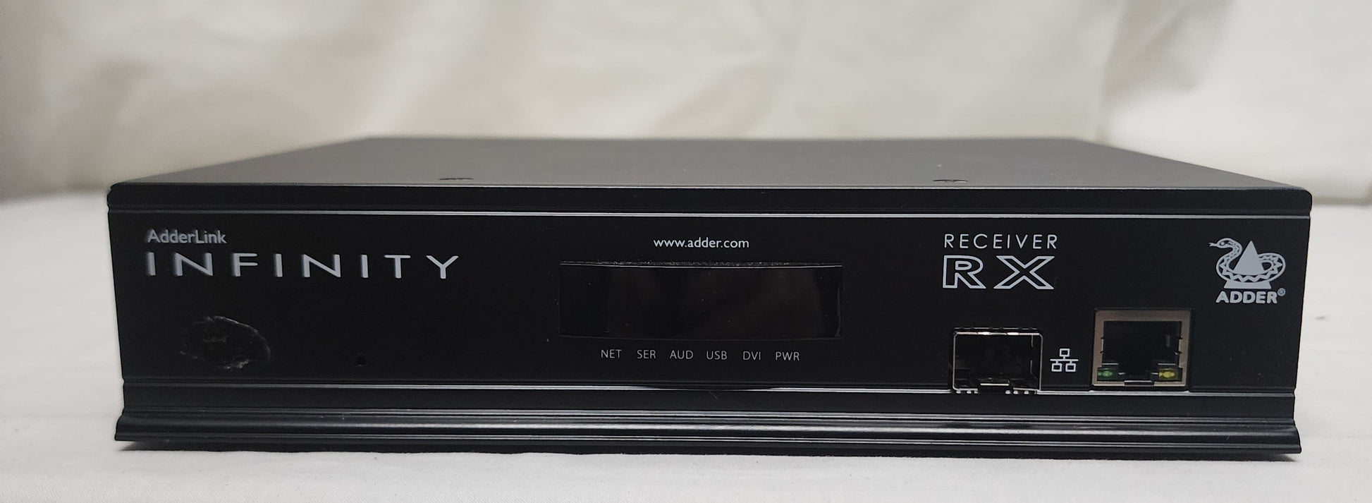 New AdderLink Infinity 1000 Single Head DVI RX for Sale. We Sell Professional Audio Equipment. Audio Systems, Amplifiers, Consoles, Mixers, Electronics, Entertainment and Live Sound.