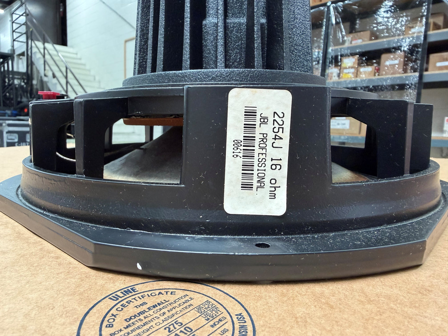 JBL 2254J 14" Low Frequency Transducer, JBL 2254J, JBL 2254J 14" Speaker, JBL 2254J 14" Low Frequency Speaker, JBL Speakers. We Sell Professional Audio Equipment. Audio Systems, Amplifiers, Consoles, Mixers, Electronics, Entertainment, Live Sound.
