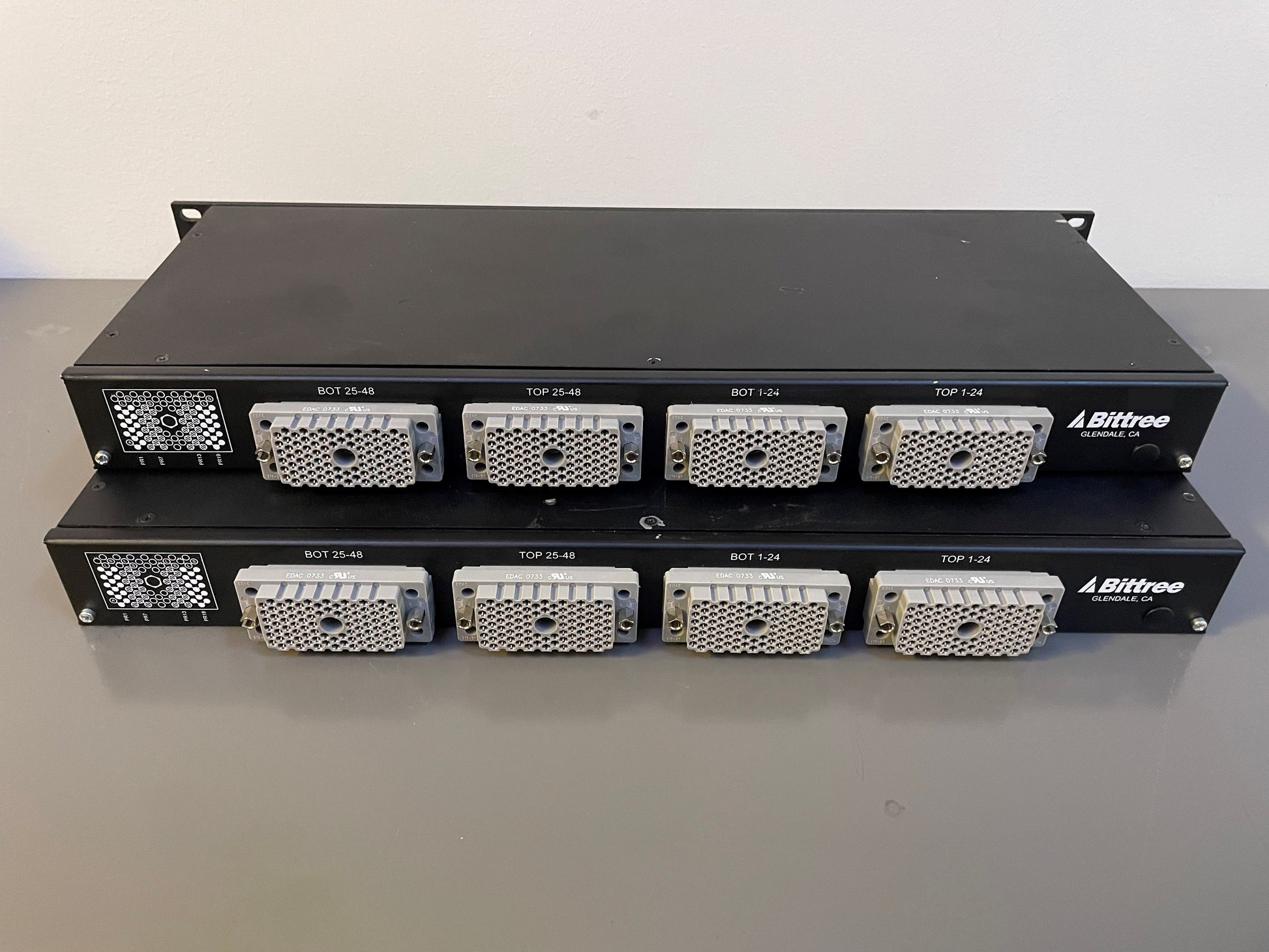 Bittree TT Patchbay w/EDAC90 Rear Connectors, Lot of Two (2). We Sell Professional Audio Equipment. Audio Systems, Amplifiers, Consoles, Mixers, Electronics, Entertainment, Sound, Live.