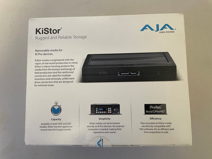 New AJA 1TB KiStor Solid State Drive for Ki Pro Devices for Sale. We Sell Professional Audio Equipment. Audio Systems, Amplifiers, Consoles, Mixers, Electronics, Entertainment, Sound, Live.