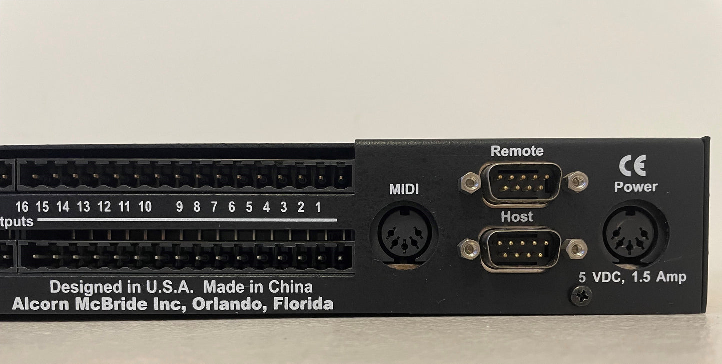 Alcorn McBride IO64 Input/Output Expansion Module, Alcorn McBride Input/Output Expansion Module, Alcorn McBride Expansion Module, Audio I/O Expansion Module, We Sell Professional Audio Equipment. Audio Systems, Amplifiers, Consoles, Mixers, Electronics, Entertainment, Live Sound.