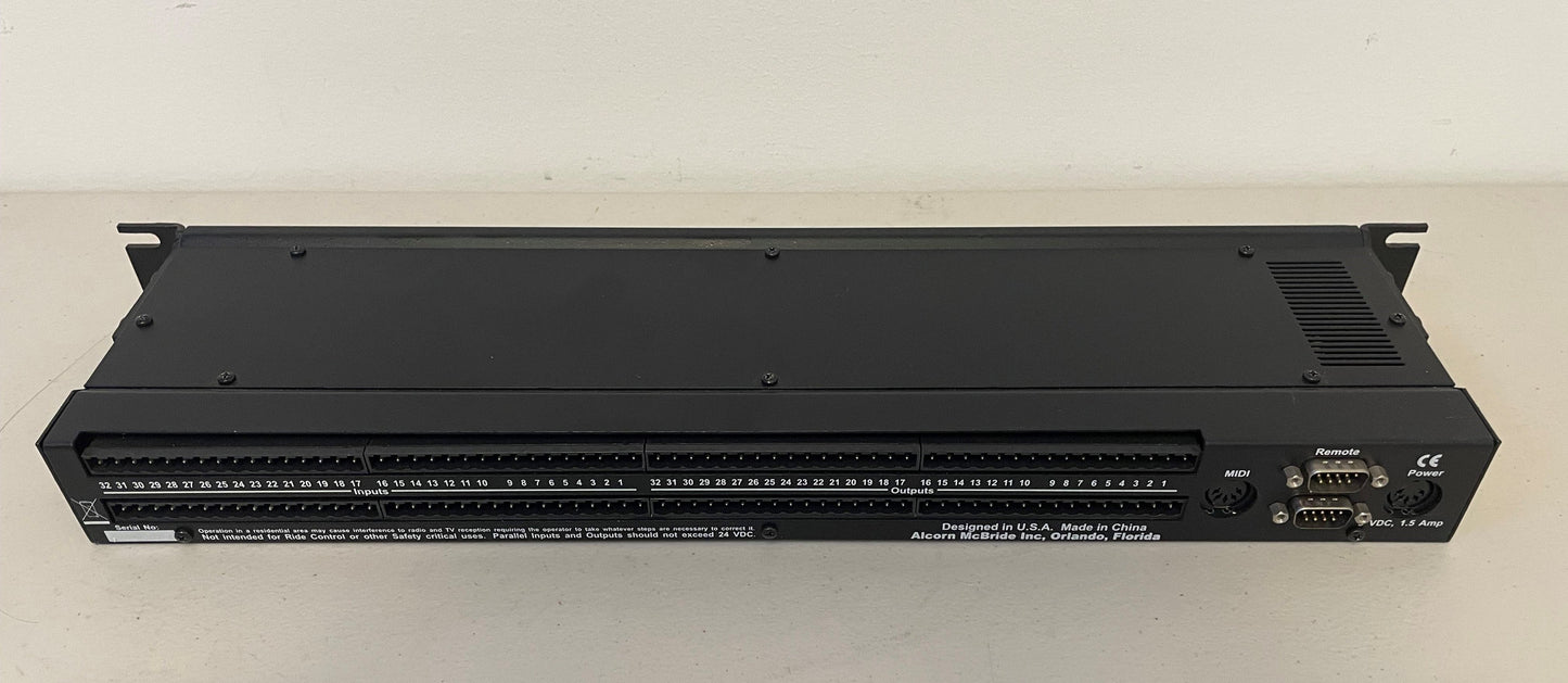 Alcorn McBride IO64 Input/Output Expansion Module, Alcorn McBride Input/Output Expansion Module, Alcorn McBride Expansion Module, Audio I/O Expansion Module, We Sell Professional Audio Equipment. Audio Systems, Amplifiers, Consoles, Mixers, Electronics, Entertainment, Live Sound.