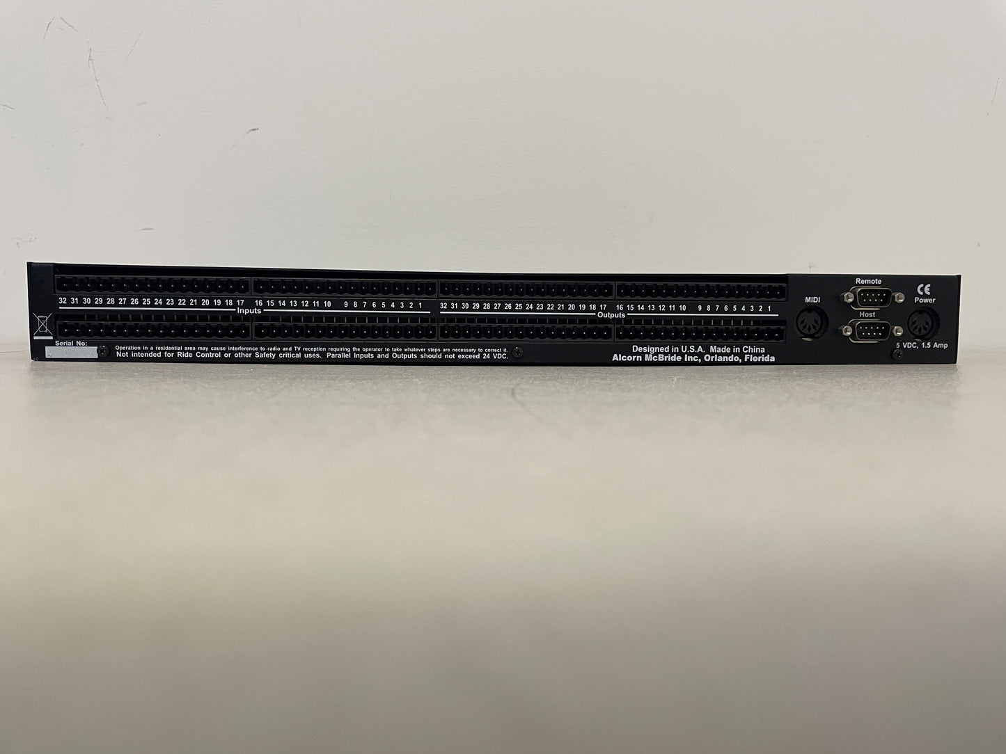 Alcorn McBride IO64 Input/Output Expansion Module, Alcorn McBride Input/Output Expansion Module, Alcorn McBride Expansion Module, Audio I/O Expansion Module, We Sell Professional Audio Equipment. Audio Systems, Amplifiers, Consoles, Mixers, Electronics, Entertainment, Live Sound.