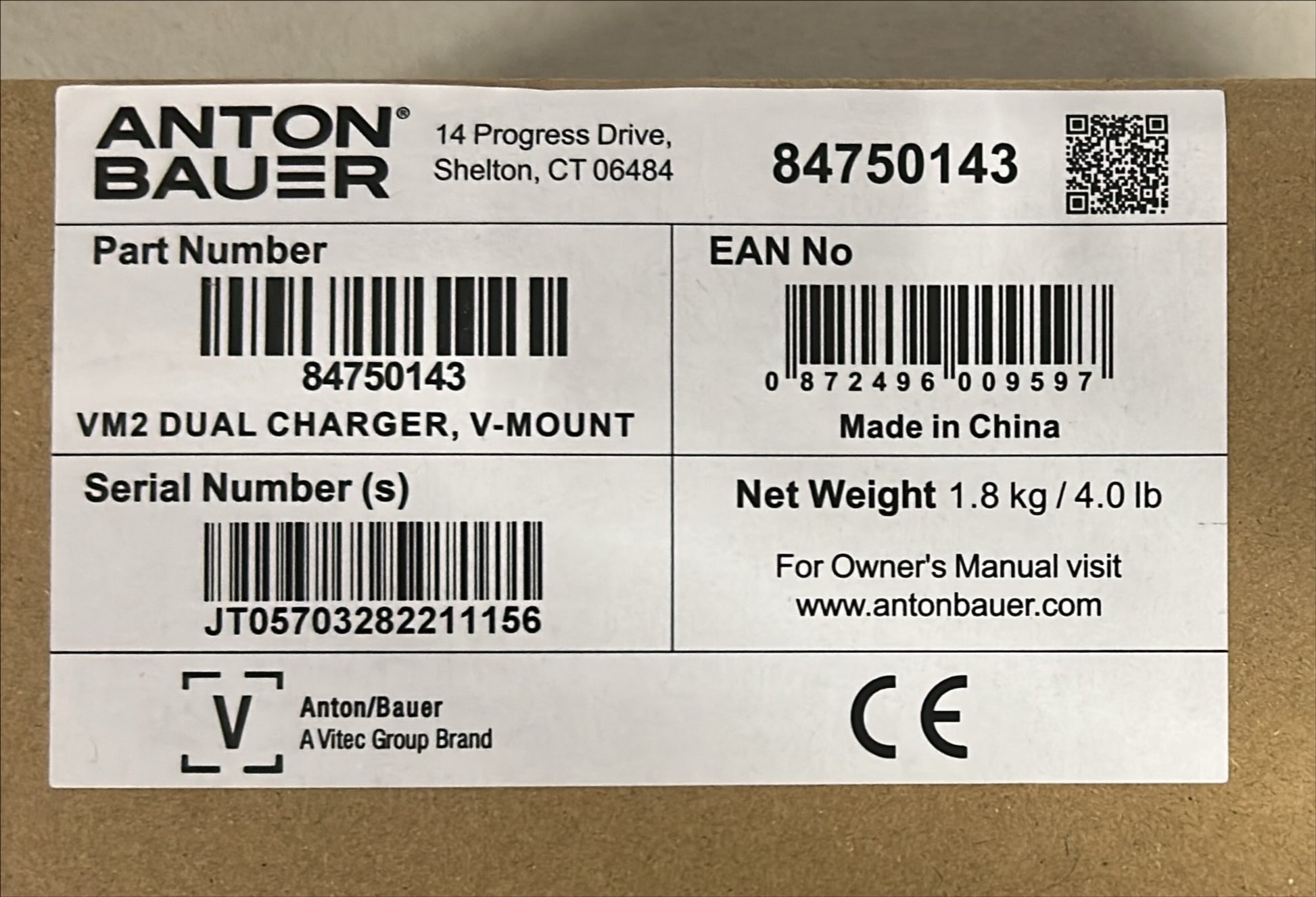 Anton Bauer VM2 Dual-Bay Charger, Anton Bauer Charger with 4-Pin XLR Output, Anton Bauer 84750143 Battery Charger, We Sell Professional Audio Equipment. Audio Systems, Amplifiers, Consoles, Mixers, Electronics,