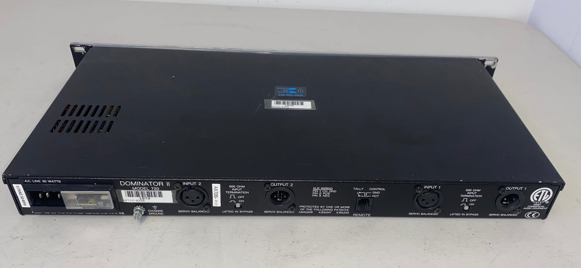 Aphex Dominator II, Aphex Dominator II 720 Multiband Peak, Aphex Dominator II 720, Aphex Limiter, We Sell Professional Audio Equipment. Audio Systems, Amplifiers, Consoles, Mixers, Electronics, Entertainment, Live Sound.