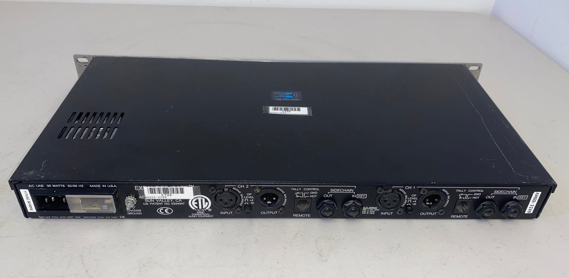 Aphex Model 622, Aphex Expander, Aphex Gate, Aphex 622 Gate, We Sell Professional Audio Equipment. Audio Systems, Amplifiers, Consoles, Mixers, Electronics, Entertainment, Live Sound.