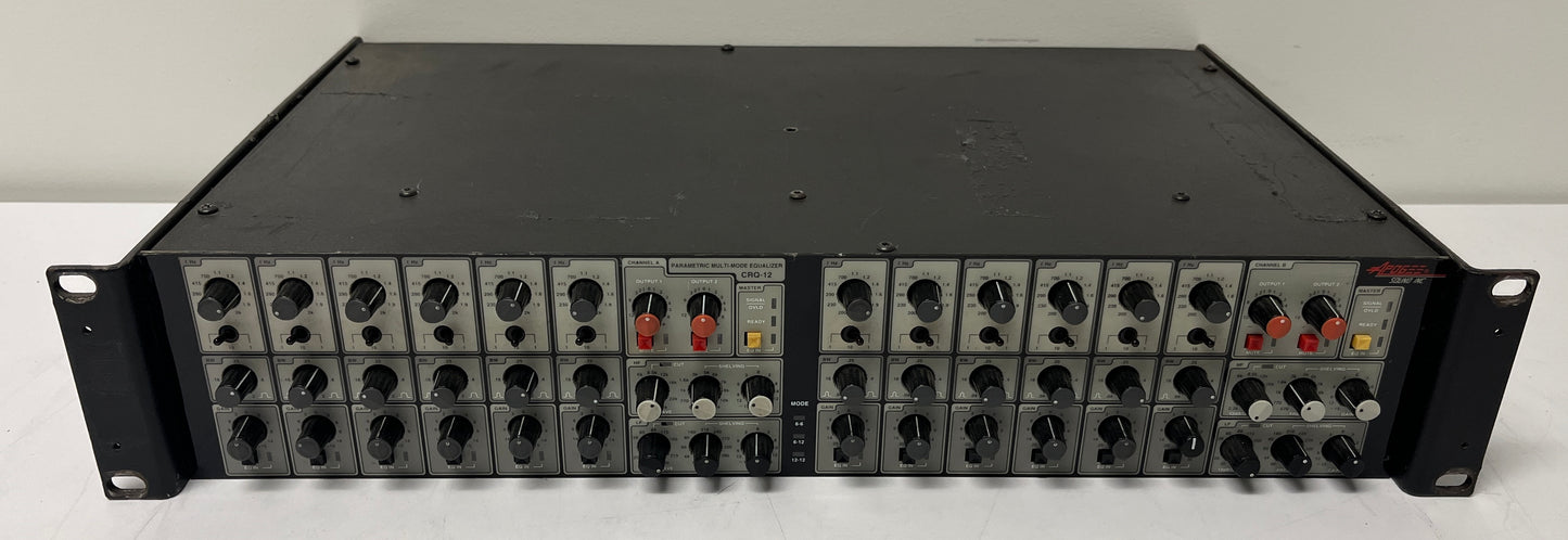 Apogee GRQ-12 Parametric Equalizer, Apogee CRQ-12, Apogee Parametric Equalizer, CRQ-12 EQ, Apogee EQ, We Sell Professional Audio Equipment. Audio Systems, Amplifiers, Consoles, Mixers, Electronics, Entertainment, Live Sound