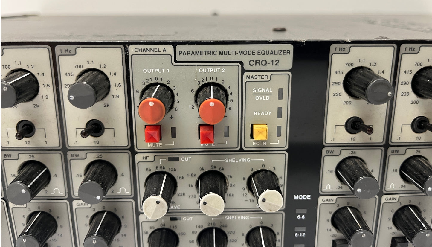 Apogee GRQ-12 Parametric Equalizer, Apogee CRQ-12, Apogee Parametric Equalizer, CRQ-12 EQ, Apogee EQ, We Sell Professional Audio Equipment. Audio Systems, Amplifiers, Consoles, Mixers, Electronics, Entertainment, Live Sound