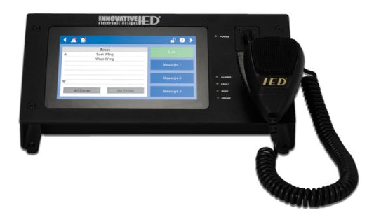 Atlas IED IED550CS-H Programmable Touch Screen Digital Communication Station w/ Handheld Microphone