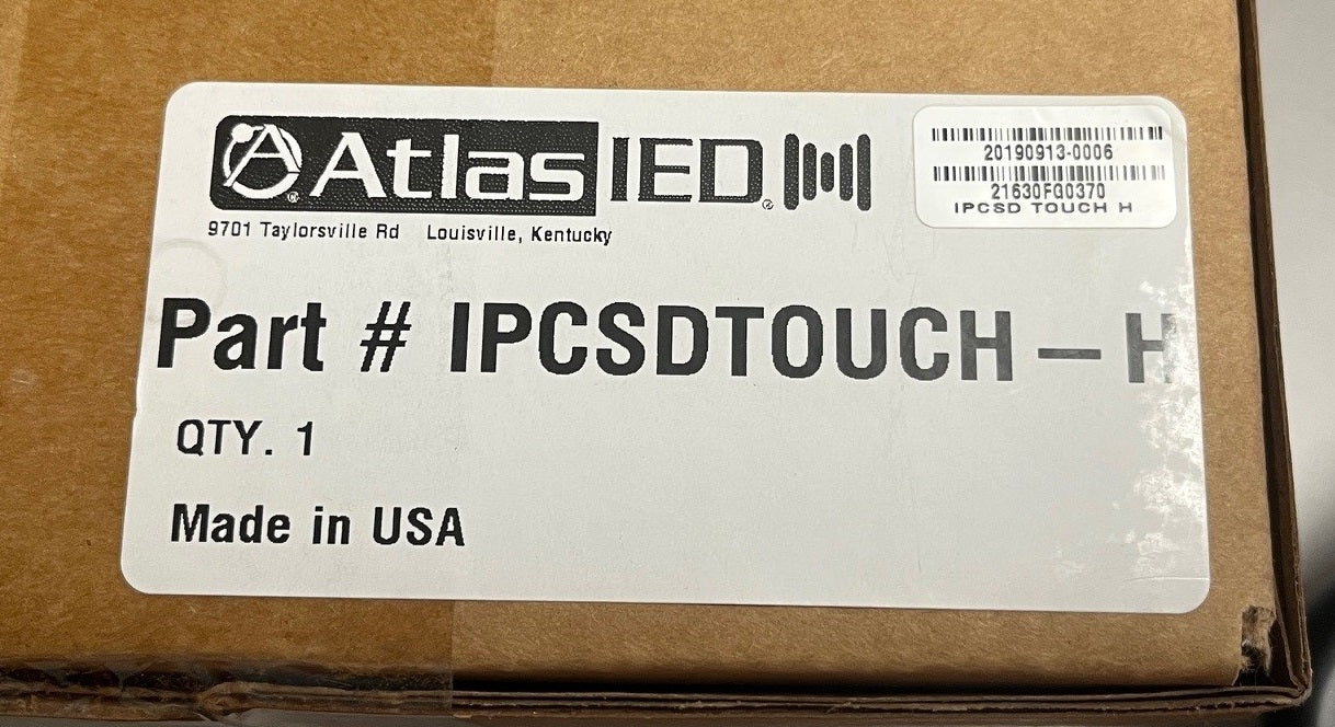 Atlas Sound IPCSDTOUCH-H, Atlas Sound IP Touch Screen Digital Communication Station, Atlas Sound Digital Communication Station w/ Handheld Mic, Atlas Sound GLOBALCOM IP Touch Screen, We Sell Professional Audio Equipment. Audio Systems, Amplifiers, Consoles, Mixers, Electronics, Entertainment, Live Sound.