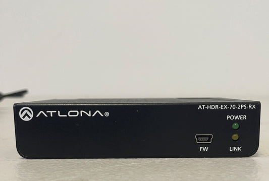 Atlona HDR, Atlona Reciever, Atlona HDMI Over HDBaseT Receiver, Atlona AT-HDR-EX-70-2PS-RX, We Sell Professional Audio Equipment. Audio Systems, Amplifiers, Consoles, Mixers, Electronics, Entertainment, Live Sound.