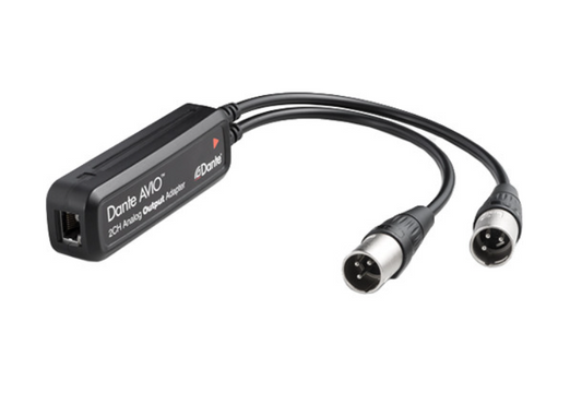 Audinate Dante AVIO 2-Channel Analog Output Adapter, Audinate 2-Channel Analog Output, Dante 2 Channel Analog Output Adapter, We Sell Professional Audio Equipment. Audio Systems, Amplifiers, Consoles, Mixers, Electronics, Entertainment, Live Sound