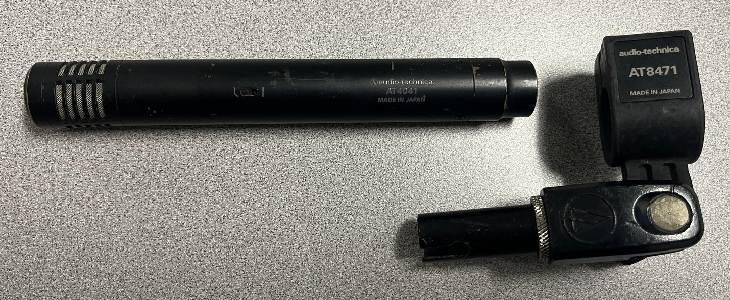 Audio Technica AT4041, Audio Technica Small Diaphragm Condenser Microphone, Audio Technica AT4041 Mic, Audio Technica AT8471 Mic Clip, We Sell Professional Audio Equipment. Audio Systems, Amplifiers, Consoles, Mixers, Electronics, Entertainment, Live Sound