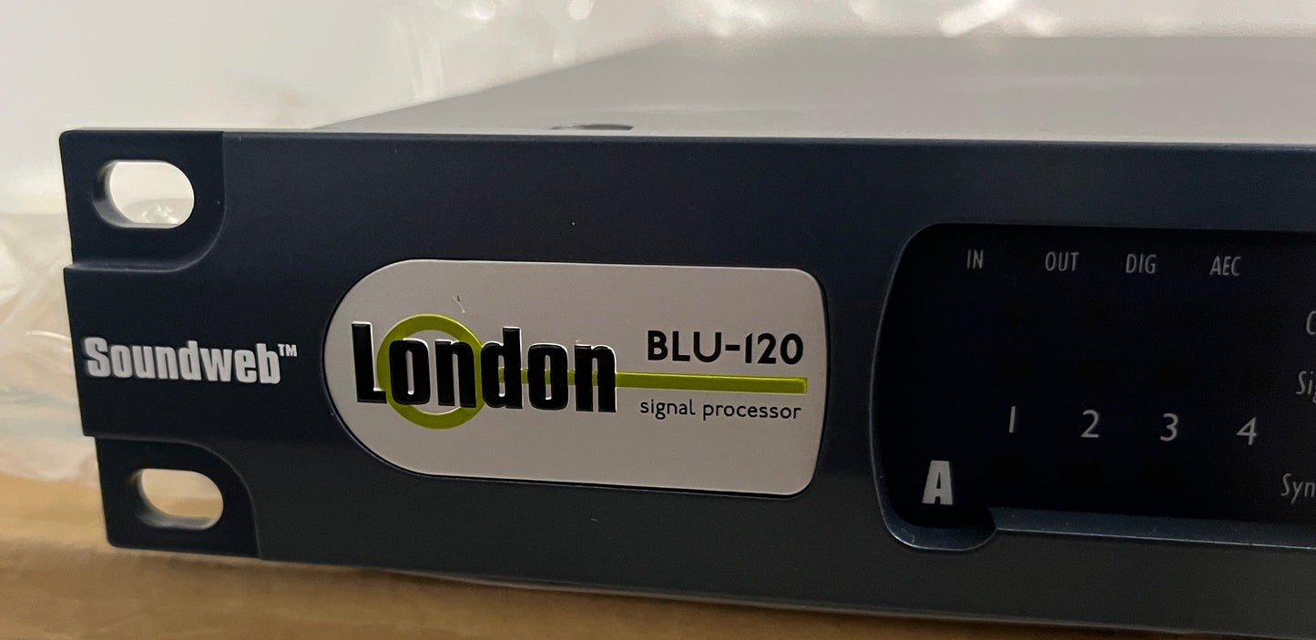 BSS BLU-120 Input Output Expander with BLU Link, BSS BLU-120, BSS Input Output Expander, We Sell Professional Audio Equipment. Audio Systems, Amplifiers, Consoles, Mixers, Electronics, Entertainment, Live Sound.