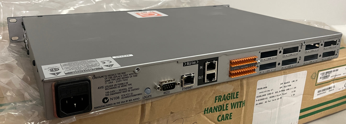 BSS BLU-120 Input Output Expander with BLU Link, BSS BLU-120, BSS Input Output Expander, We Sell Professional Audio Equipment. Audio Systems, Amplifiers, Consoles, Mixers, Electronics, Entertainment, Live Sound.