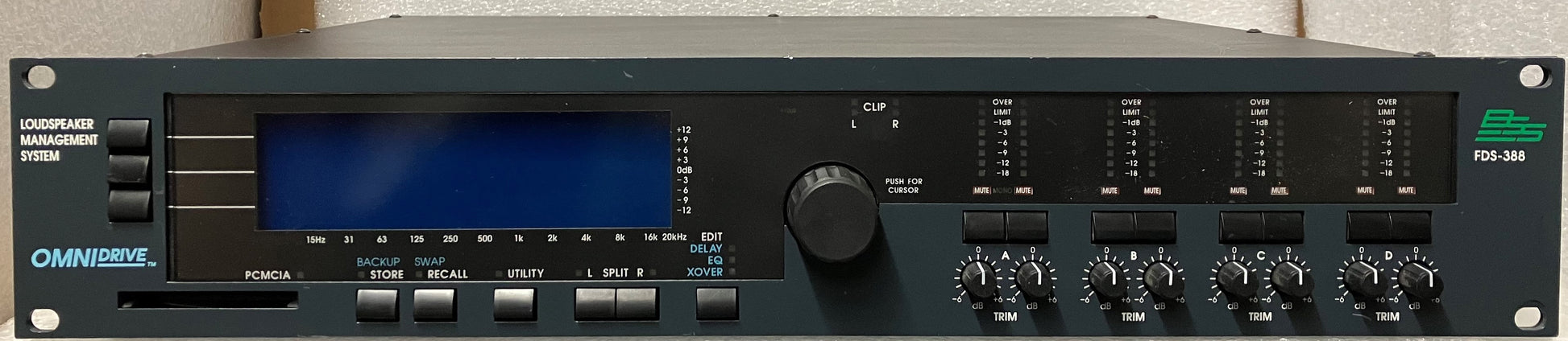 BSS FDS-388 Crossover, BSS Crossover, BSS Crossover Rack Gear, We Sell Professional Audio Equipment. Audio Systems, Amplifiers, Consoles, Mixers, Electronics, Entertainment, Live Sound.