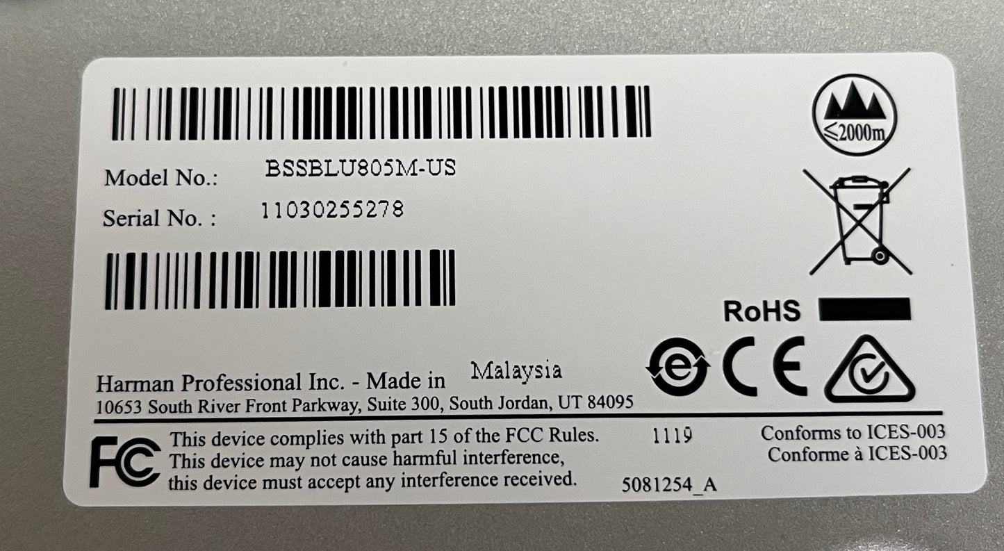 BSS Soundweb London BLU-805 Signal Processor, BSS Signal Processor, BSS BLU-805 Signal Processor, We Sell Professional Audio Equipment. Audio Systems, Amplifiers, Consoles, Mixers, Electronics, Entertainment, Live Sound.