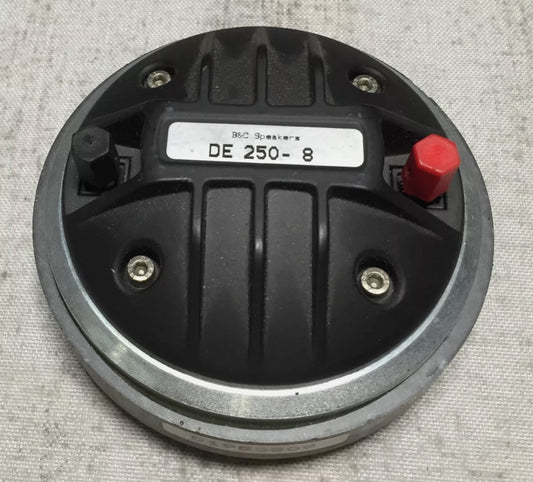 New BC Speakers DE250-8 Compression Driver for Sale. We Sell Professional Audio Equipment. Audio Systems, Amplifiers, Consoles, Mixers, Electronics, Entertainment and Live Sound.