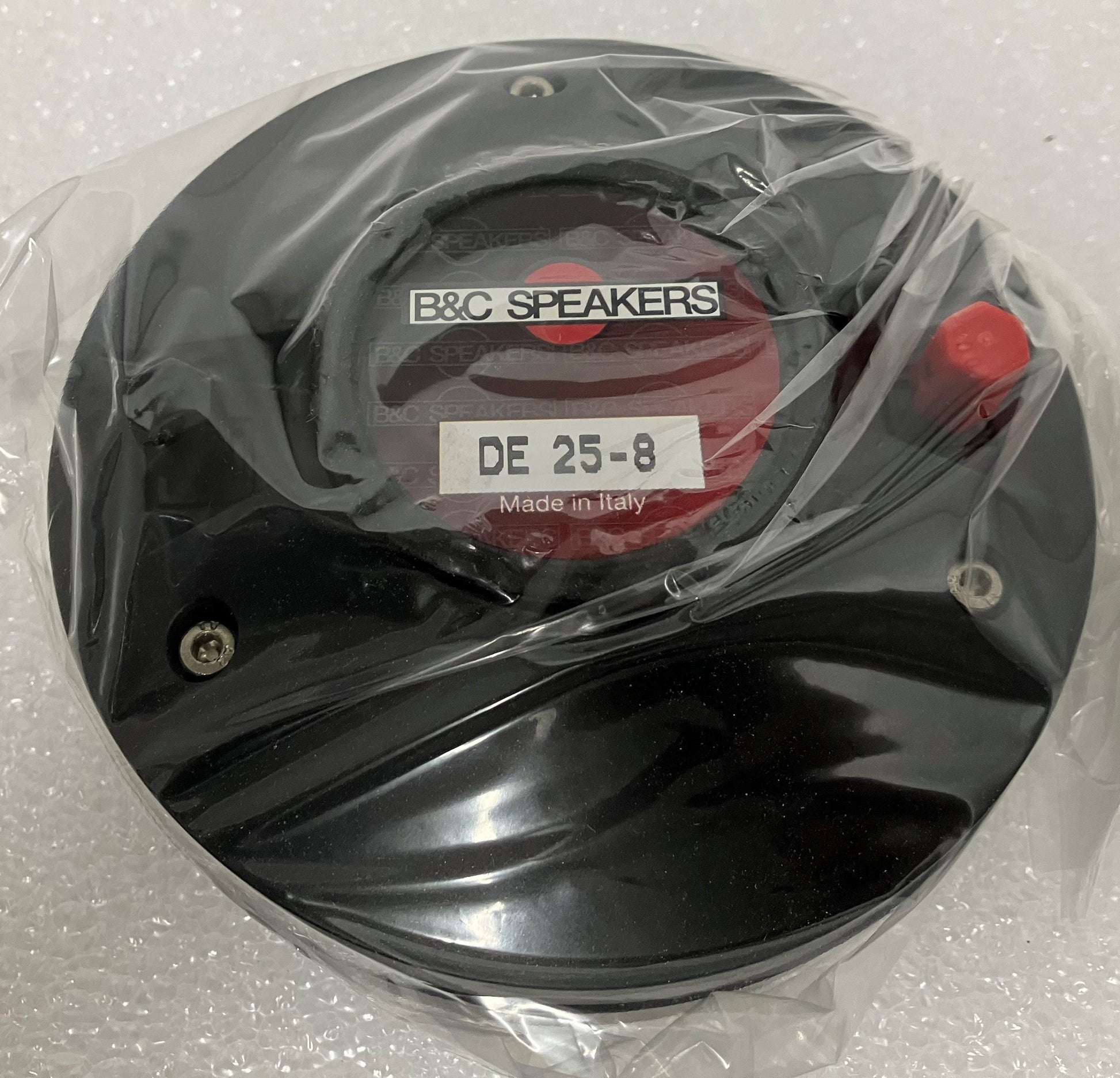 B&C DE25-8 Driver, B&C DE25 High Frequency Driver, B&C 8 Ohm High Frequency Driver, B&C High Frequency Driver, We Sell Professional Audio Equipment. Audio Systems, Amplifiers, Consoles, Mixers, Electronics, Entertainment, Live Sound