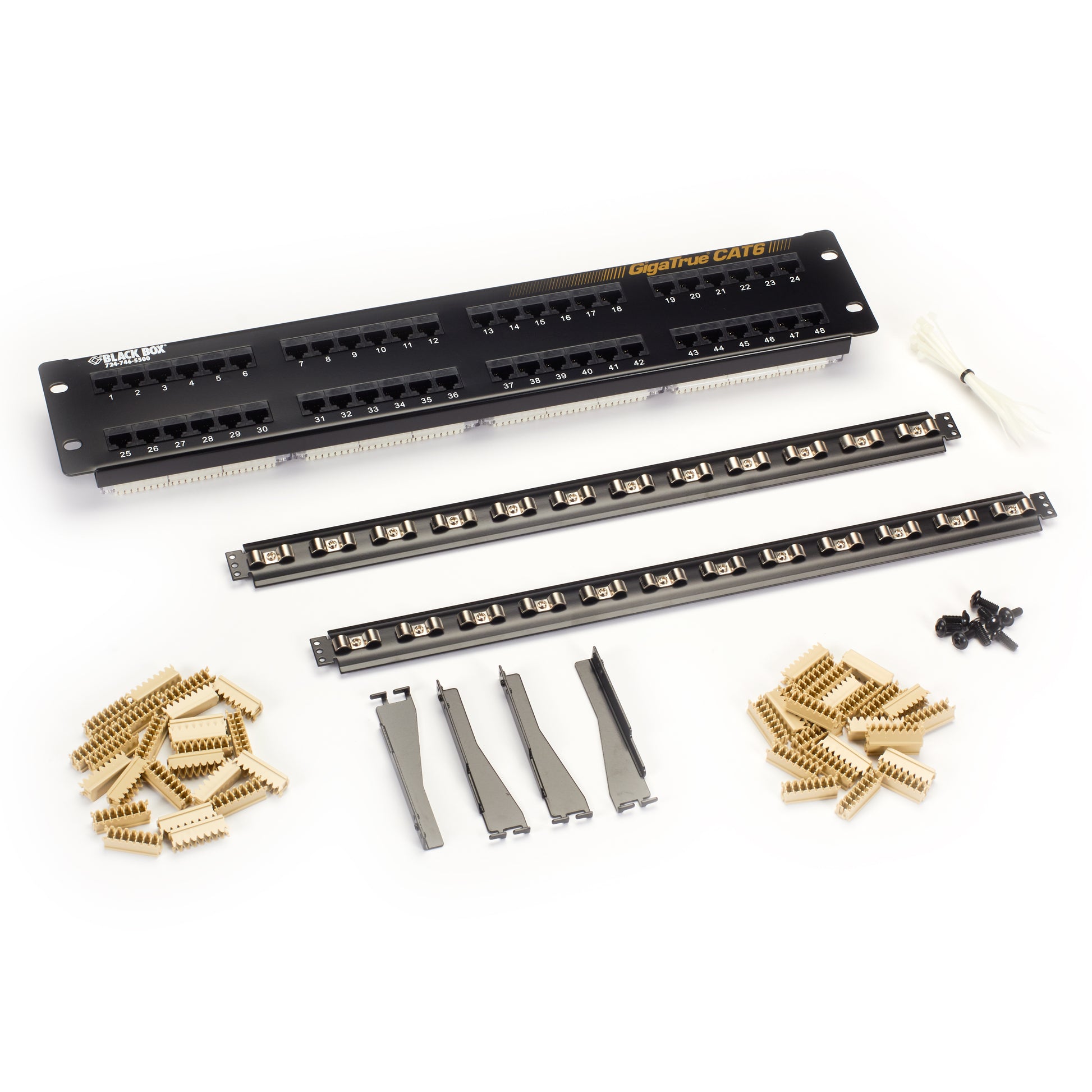 Black Box CAT6 Patch Panel, CAT6 Patch Panel, CAT6 Patch Bay, CAT6 Unshielded Patch Panel, CAT6 48-Port Patch Bay, 48-Port Ethercon Patch Panel, We Sell Professional Audio Equipment. Audio Systems, Amplifiers, Consoles, Mixers, Electronics, Entertainment, Live Sound.
