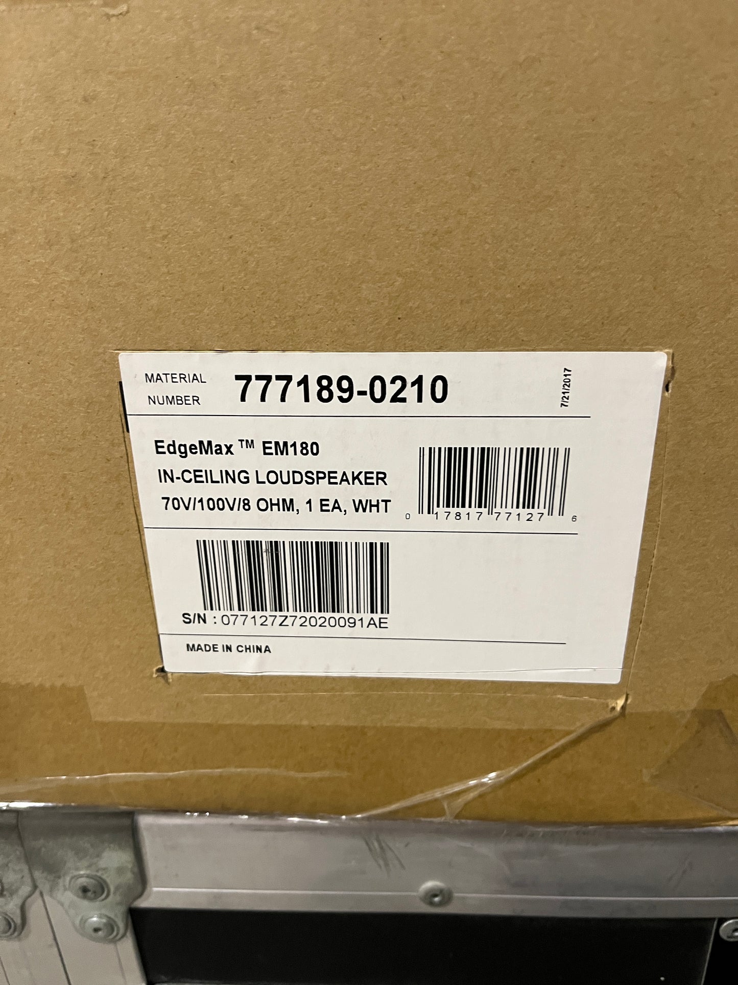 Bose EdgeMax EM180, Bose In-Ceiling Premium Loudspeaker, Bose White Loudspeaker, Bose EdgeMax Ceiling Speaker, Bose White Ceiling Speaker, We Sell Professional Audio Equipment. Audio Systems, Amplifiers, Consoles, Mixers, Electronics, Entertainment, Live Sound