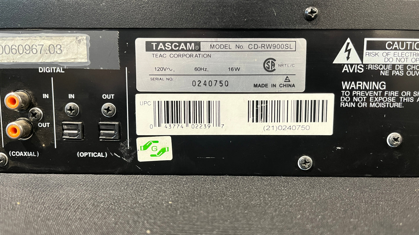 Tascam CD-RW900SL CD Recorder, Tascam CD-RW900SL, CD-RW900SL CD Recorder, CD-RW900SL, TASCAM Professional CD Recorder. We Sell Professional Audio Equipment. Audio Systems, Amplifiers, Consoles, Mixers, Electronics, Entertainment, Live Sound.