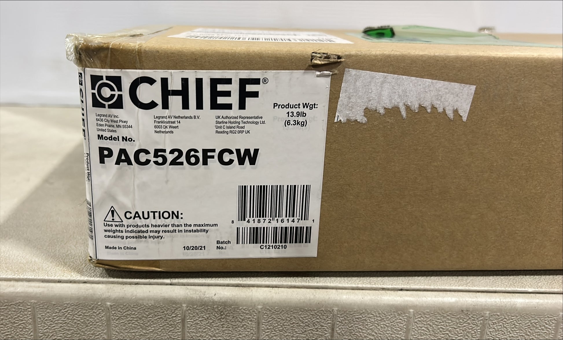 Chief PAC526FCW, Chief Large In-Wall Storage Box with White Flange and Cover, We Sell Professional Audio Equipment. Audio Systems, Amplifiers, Consoles, Mixers, Electronics, Entertainment, Live Sound