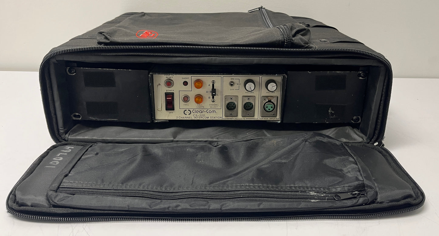 Clear-Com CS-200, Clear-Com 2-Channel Intercom Station, 2-Channel Com Clear Com, Clear-Com Rack Mount 4 Channel Station, We Sell Professional Audio Equipment. Audio Systems, Amplifiers, Consoles, Mixers, Electronics, Entertainment, Live Sound