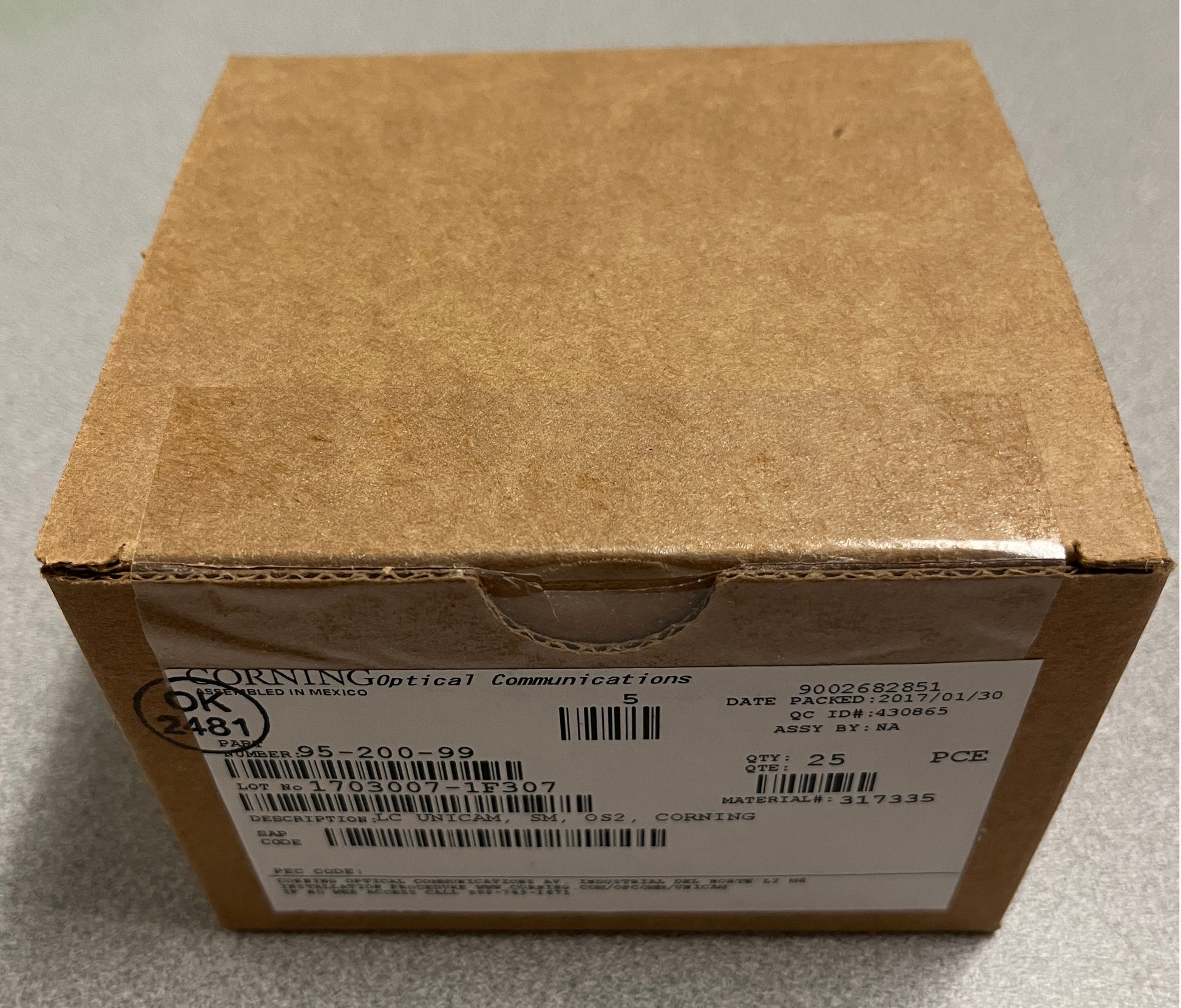 Corning Unicam Single Mode Fiber Optic Connector, Corning Single Mode Fiber Optic Connector, Corning 95-200-99 Prentium LC SM Fiber, We Sell Professional Audio Equipment. Audio Systems, Amplifiers, Consoles, Mixers, Electronics, Entertainment, Live Sound.