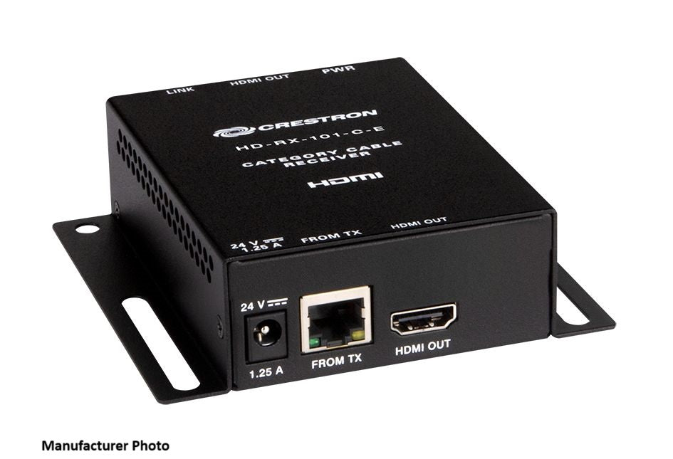 Crestron, Crestron HD-RX-101-C-E, HDMI over CATx Receiver, HDMI Extender, Point-to-point Extender, We Sell Professional Audio Equipment. Audio Systems, Amplifiers, Consoles, Mixers, Electronics, Entertainment, Live Sound