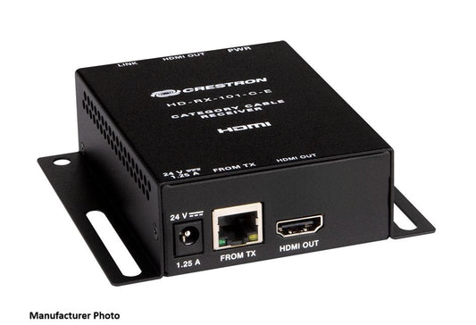 Crestron, Crestron HD-RX-101-C-E, HDMI over CATx Receiver, HDMI Extender, Point-to-point Extender, We Sell Professional Audio Equipment. Audio Systems, Amplifiers, Consoles, Mixers, Electronics, Entertainment, Live Sound