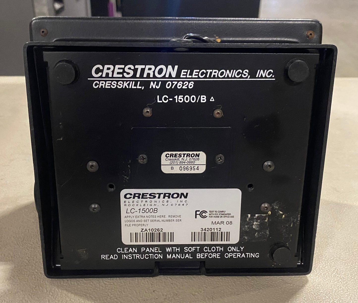 Crestron Video Control Panel, Crestron Touchscreen Control Panel, Crestron LC-1500B, Crestron Install Products Used, We Sell Professional Audio Equipment. Audio Systems, Amplifiers, Consoles, Mixers, Electronics, Entertainment, Live Sound.
