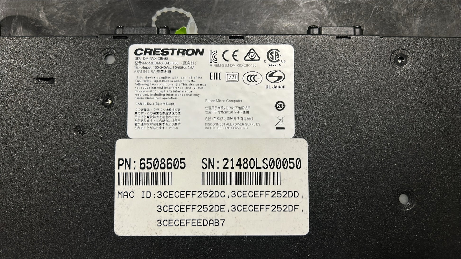 Crestron DM-XIO-DIR-80, Crestron DigitalMedia Director Virtual Switcher, Crestron Virtual Switcher, We Sell Professional Audio Equipment. Audio Systems, Amplifiers, Consoles, Mixers, Electronics, Entertainment, Live Sound