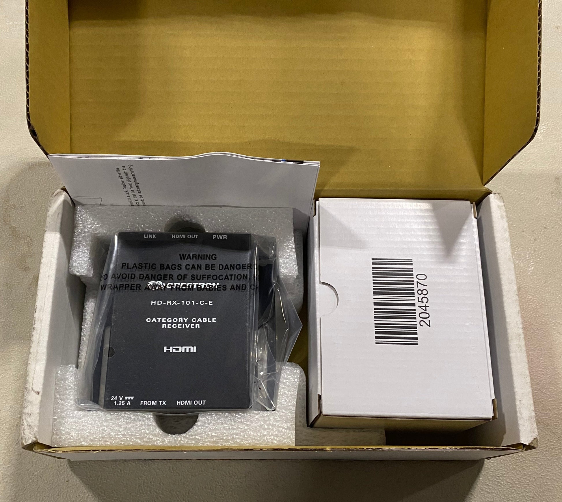 Crestron, Crestron HD-RX-101-C-E, HDMI over CATx Receiver, HDMI Extender, Point-to-point Extender, We Sell Professional Audio Equipment. Audio Systems, Amplifiers, Consoles, Mixers, Electronics, Entertainment, Live Sound