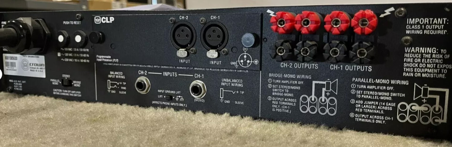 Crown Macro-Tech 3600vz Amplifier, L5 30 Connector