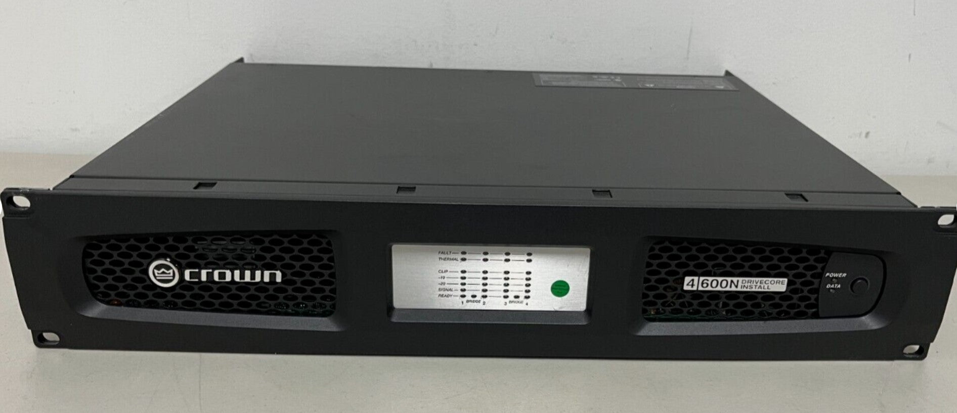 Used Crown DCi 4|600N Networked Power Amplifier , 4 Channel for Sale. 					We Sell Professional Audio Equipment. Audio Systems, Amplifiers, Consoles, Mixers, Electronics, Entertainment, Sound, Live.