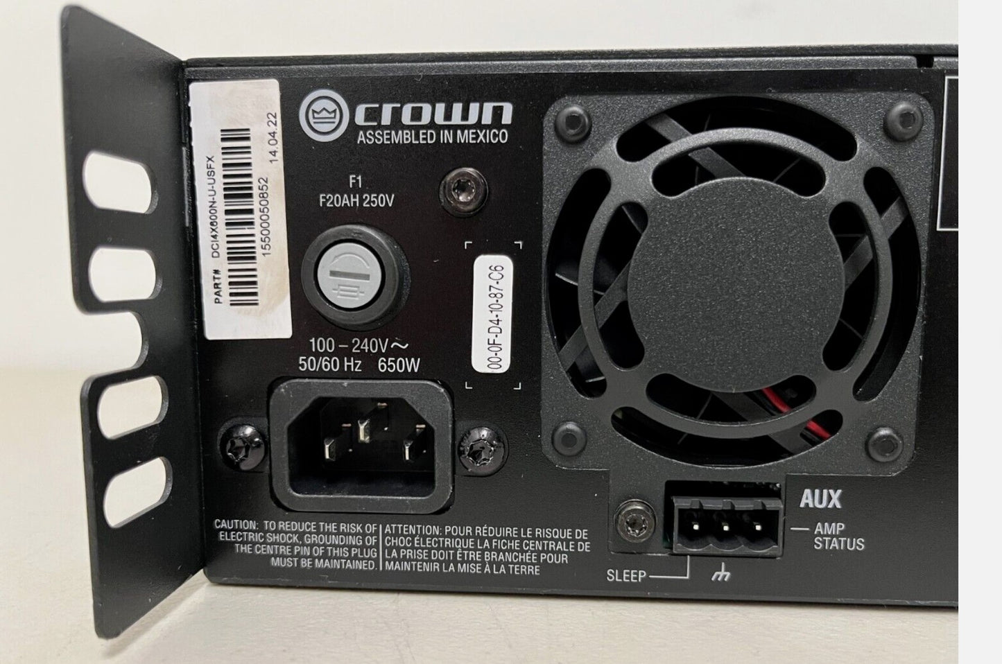 Used Crown DCi 4|600N Networked Power Amplifier , 4 Channel for Sale. 					We Sell Professional Audio Equipment. Audio Systems, Amplifiers, Consoles, Mixers, Electronics, Entertainment, Sound, Live.