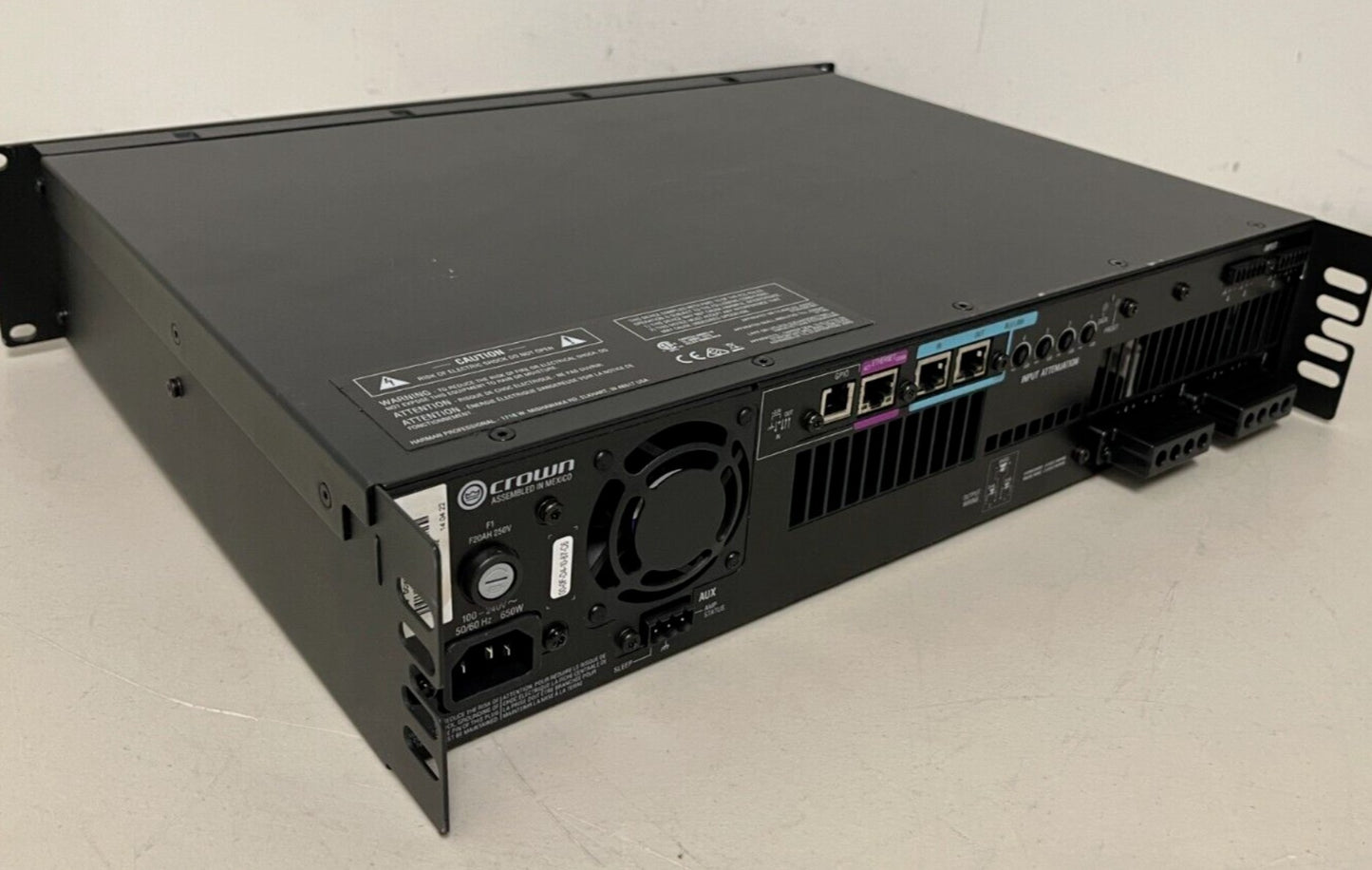 Used Crown DCi 4|600N Networked Power Amplifier , 4 Channel for Sale. 					We Sell Professional Audio Equipment. Audio Systems, Amplifiers, Consoles, Mixers, Electronics, Entertainment, Sound, Live.