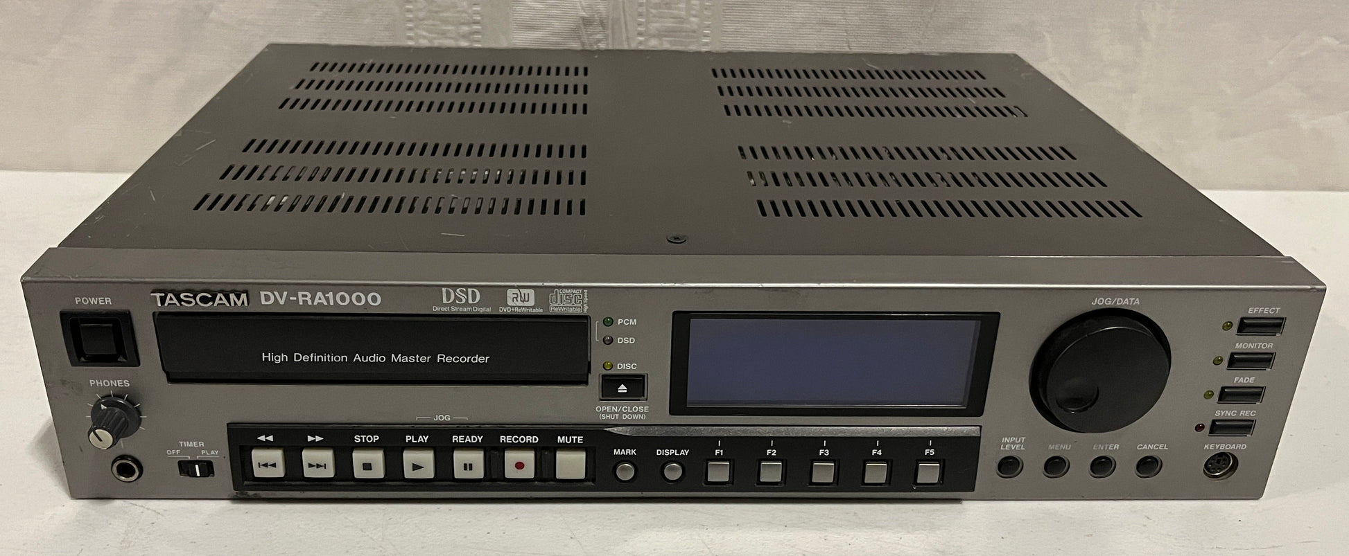 Tascam DV-RA1000 High-Resolution DVD Master Recorder. We Sell Professional Audio Equipment. Audio Systems, Amplifiers, Consoles, Mixers, Electronics, Entertainment, Sound, Live.