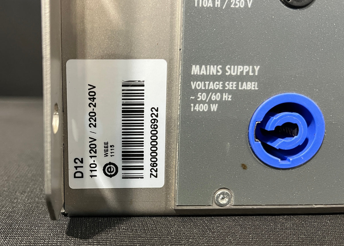 d&b audiotechnik D12 Dual-Channel Power Amplifier, d&b audiotechnik D12, d&b audiotechnik Power Amplifier, D12 Power Amp, d&b D12. We Sell Professional Audio Equipment. Audio Systems, Amplifiers, Consoles, Mixers, Electronics, Entertainment, Live Sound.