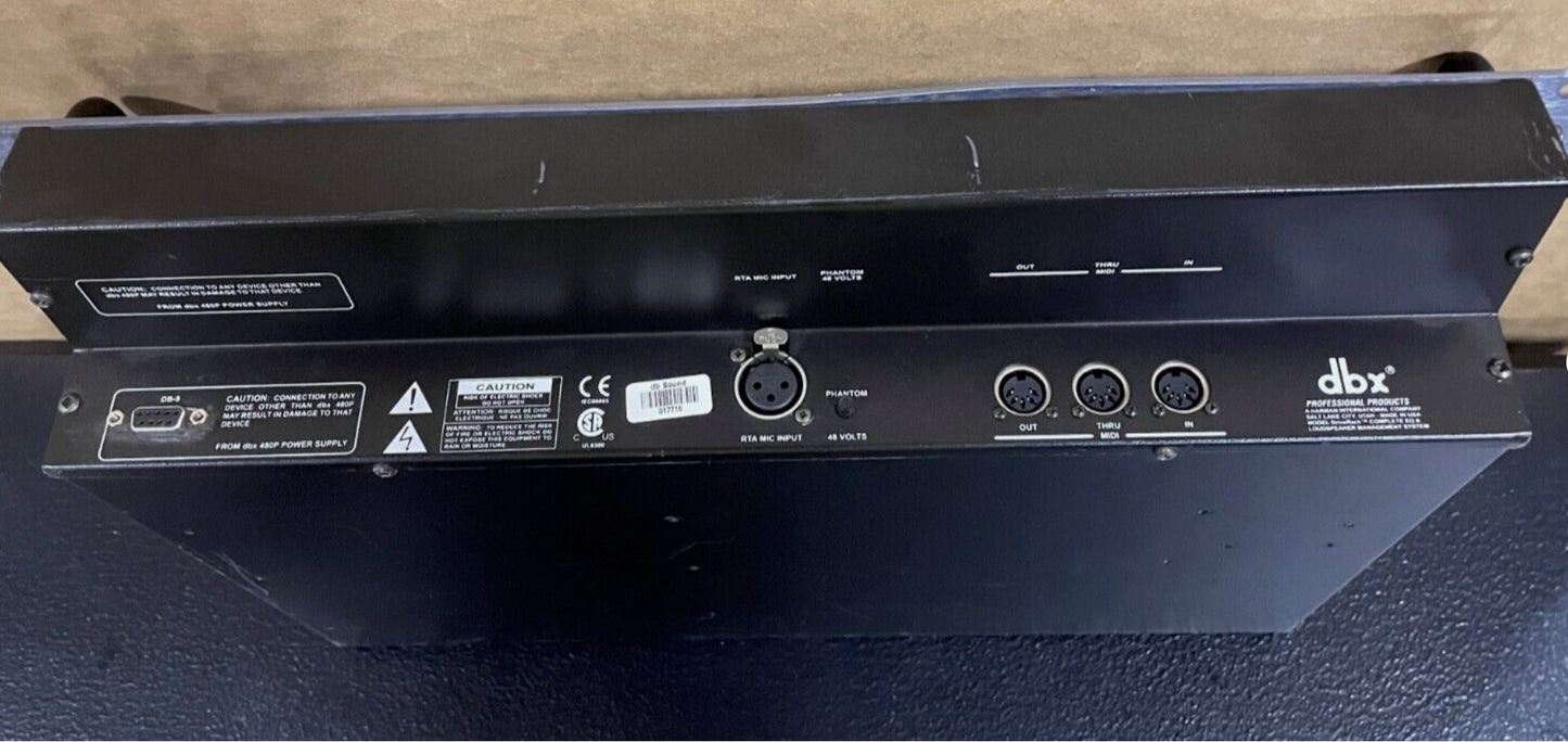 Used DBX 480R Drive Rack for Sale. We Sell Professional Audio Equipment. Audio Systems, Amplifiers, Consoles, Mixers, Electronics, Entertainment, Sound, Live.