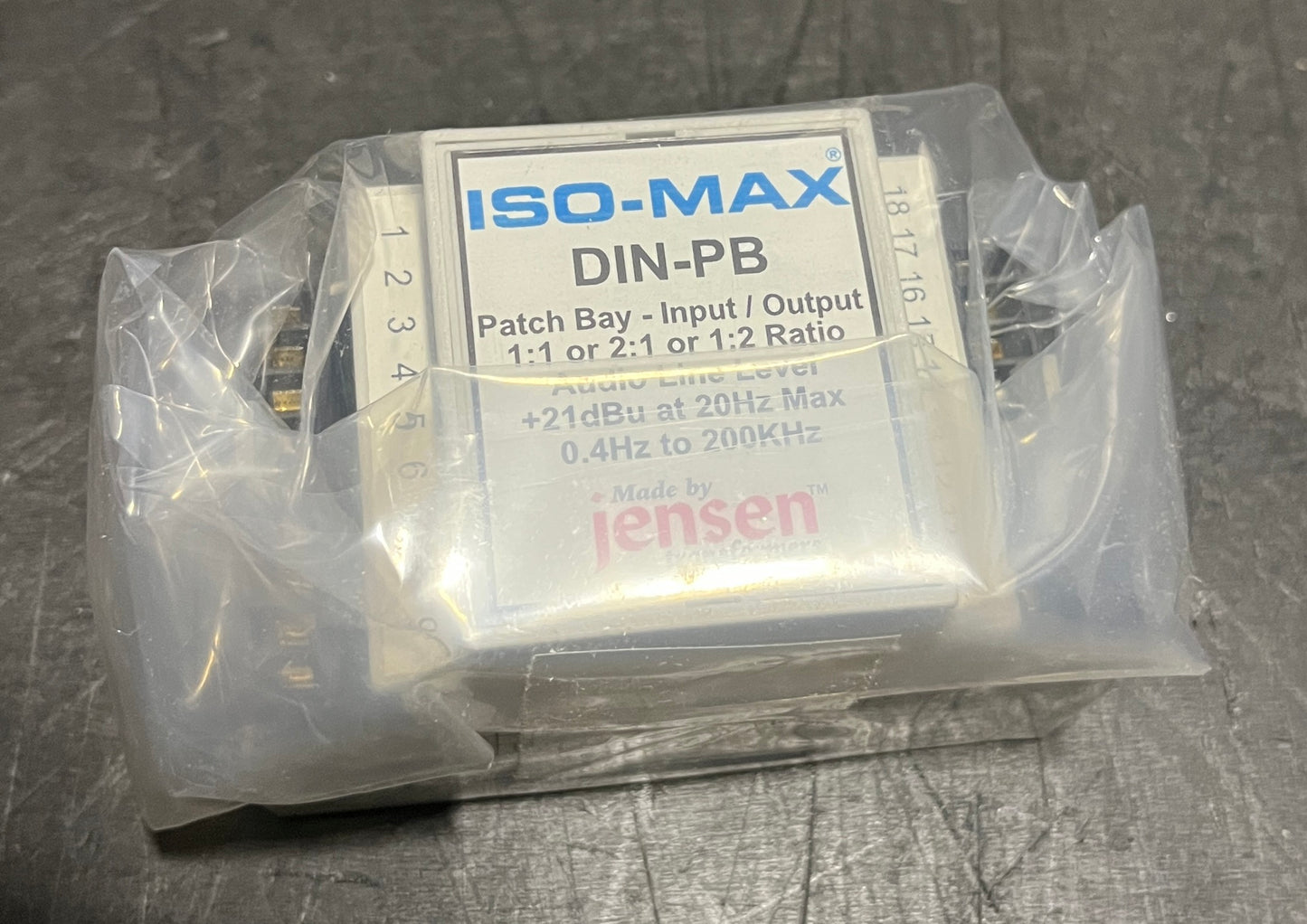 Jensen Transformers Iso-Max Single Channel Universal Line Isolator, Jensen Transformers DIN-PB Line Isolator, DIN-PB Single Channel Universal Line Isolator, Single Channel Line Isolator, We Sell Professional Audio Equipment. Audio Systems, Amplifiers, Consoles, Mixers, Electronics, Entertainment, Live Sound.