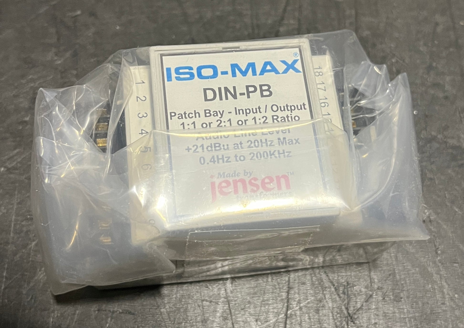 Jensen Transformers Iso-Max Single Channel Universal Line Isolator, Jensen Transformers DIN-PB Line Isolator, DIN-PB Single Channel Universal Line Isolator, Single Channel Line Isolator, We Sell Professional Audio Equipment. Audio Systems, Amplifiers, Consoles, Mixers, Electronics, Entertainment, Live Sound.