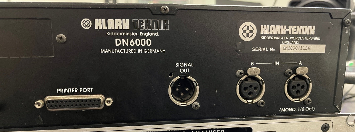 Klark Teknik DN6000 Real Time Audio Analyzer