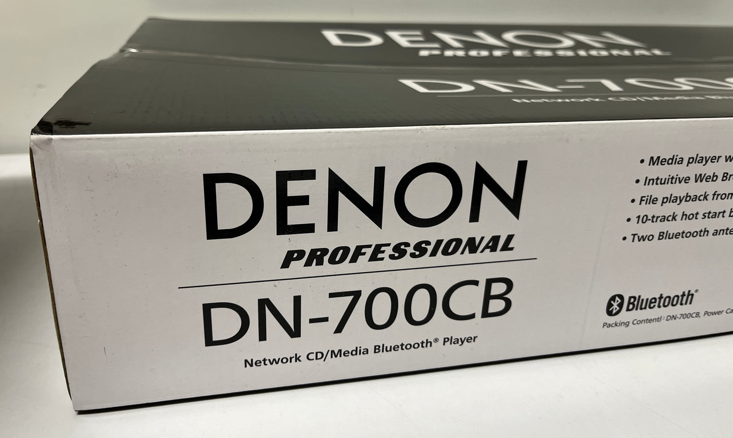 Denon DN-700CB, Denon CD Player, Denon Network Media Bluetooth Player, DN-700CB CD Bluetooth Player, CD and Bluetooth Media Player, We Sell Professional Audio Equipment. Audio Systems, Amplifiers, Consoles, Mixers, Electronics, Entertainment, Live Sound